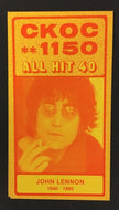 1980 CKOC All Hit 40 Radio Chart John Lennon Pictured Max Webster In Concert