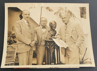 1920's Cecil B. DeMille & Louis B. Mayer Film Icons DBL Wt. Photo Louvre Paris