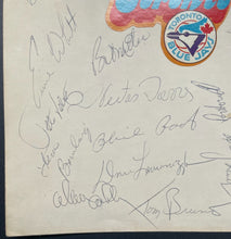 Load image into Gallery viewer, 1977 Toronto Blue Jays Inaugural Season Team Signed Sheet MLB Baseball Vintage
