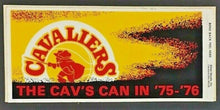 Load image into Gallery viewer, 1975 Cleveland Cavaliers Bumper Sticker Decal Vintage NBA Basketball

