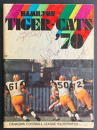 1970 CNE Stadium Toronto Argos Hamilton Tigers Cats Signed Program Autographed