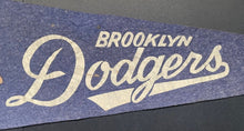Load image into Gallery viewer, Circa Late 1940s Brooklyn Dodgers National League Champions Pennant MLB Baseball
