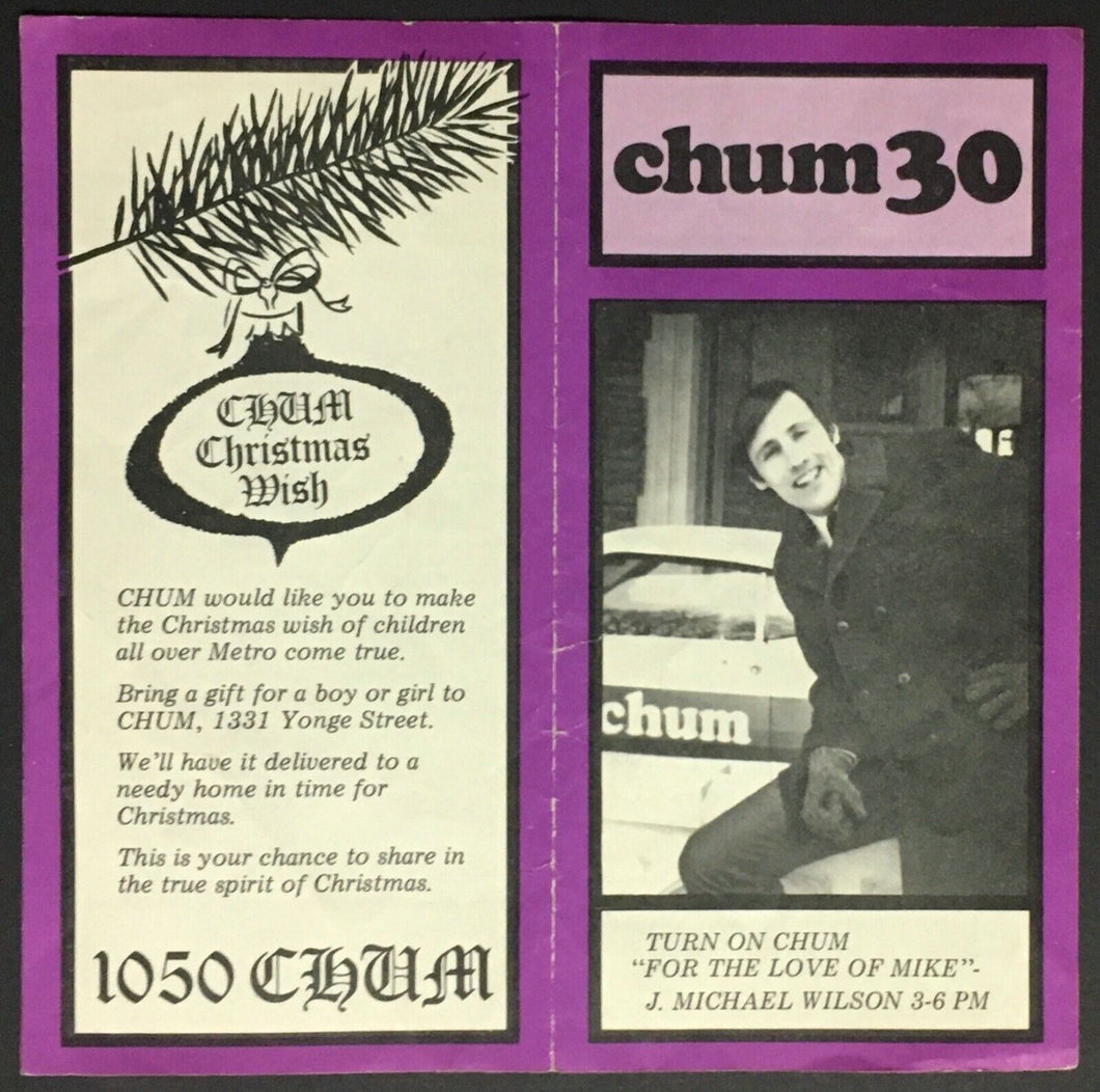 1970 CHUM Radio Survey Music Chart Toronto Chicago Santana Led Zeppelin