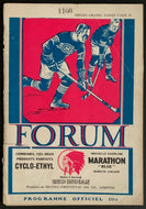 1932 Montreal Forum Program Howie Morenz NHL Leading Scorer Canadiens NHL Hockey