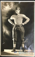 1922 Brainerd Football Player Photo Postcard Quarterback Signed Rome New York