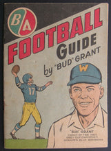 Load image into Gallery viewer, 1963 Vintage British America (BA) Football Guide By "Bud" Grant - Grey Cup Coach
