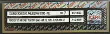 Load image into Gallery viewer, 1978 Colorado Rockies 1st + Only Playoff Game Ticket v Philadelphia Flyers iCert
