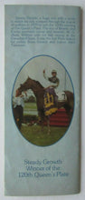 Load image into Gallery viewer, 1980 Woodbine Racetrack 121st Running Queen's Plate Program Driving Home
