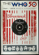 2015 Limited Edition The Who 50th Anniversary Fan Club Issued Poster COA