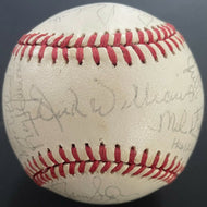 1988 Seattle Mariners AL West Team Signed Baseball 27 Autos Williams
