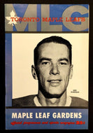 1958 Maple Leaf Gardens NHL Hockey Program VTG Leafs vs Rangers Bert Olmstead