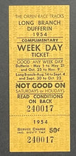 Load image into Gallery viewer, 1954 Vintage Ontario Horse Racing GA Ticket Long Branch + Dufferin Park Races
