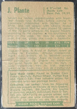 Load image into Gallery viewer, 1955 Parkhurst #50 Jacques Plante Montreal Canadiens NHL Hockey RC KSA 3 VG
