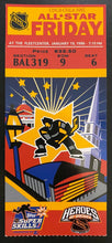 Load image into Gallery viewer, 1996 Fleet Centre NHL Hockey All Star Game Program + 5 Items - Ticket VIP Pass +
