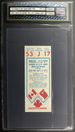 1972 Summit Series Canada vs USSR Hockey Ticket Game 2 Maple Leaf Gardens iCert