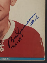 Load image into Gallery viewer, 1968 Montreal Canadiens Bobby Rousseau Autographed Hockey Program Cover Bruins
