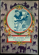 1932 NHL Hockey Boston Garden Program Bruins vs New York Rangers Barry Hat Trick
