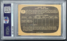 Load image into Gallery viewer, 1966-67 Topps Hockey #35 Bobby Orr Rookie Card Bruins RC PSA Graded 2 Good

