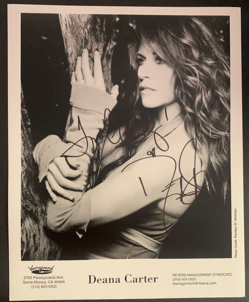 Deana Carter Signed Autograph Photo Country Singer Songwriter Signed Vintage