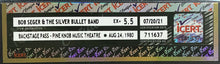 Load image into Gallery viewer, 1980 Bob Seger &amp; The Silver Bullet Band Backstage Pass Pine Knob icert EX+ 5.5

