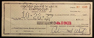 1937 Chicago Blackhawks Arthur Wirtz Signed Autograph Check Vtg NHL Hockey HHOF