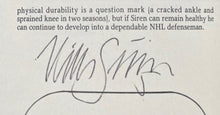 Load image into Gallery viewer, 1987/88 Autographed Signed Hockey Scouting Report Lemieux Coffey NHL JSA COA
