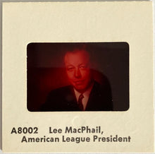 Load image into Gallery viewer, 1978 MLB Baseball Vintage 35mm Slides (3) Lee MacPhail + Bowie Kuhn + MLB Logo
