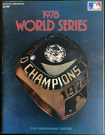 1978 MLB Baseball World Series Program New York Yankees v LA Dodgers Game 5 Vtg