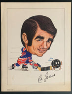 Circa 1970 Rod Gilbert Sporticatures by Pelkowski New York Rangers NHL Vintage