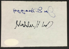 Load image into Gallery viewer, Joe DiMaggio Carl Hubbell Multi Signed Cut Rare MLB Baseball Autograph JSA LOA
