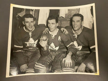 Load image into Gallery viewer, 1959 Toronto Maple Leafs Hockey Turofsky Type 1 Photo Dick Duff Bert Olmstead
