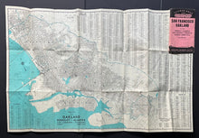 Load image into Gallery viewer, 1946 San Francisco Oakland Street Map Thomas Bros Issued
