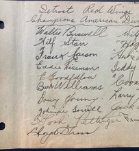 Load image into Gallery viewer, 1933-34 Detroit Red Wings Team Signed Sheet x18 Autographed Cooney Weiland JSA

