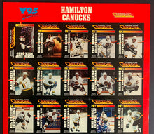 Load image into Gallery viewer, 1992-93 Hamilton Canucks Uncut Player Trading Card Sheet American Hockey League
