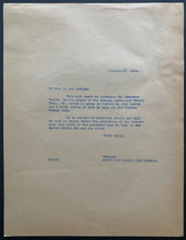 Load image into Gallery viewer, 1944 Vintage Toronto Maple Leafs File Copy Letters Hap Day Lawrence Weiler
