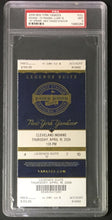 Load image into Gallery viewer, 2009 New York Yankees 1st Opener Yankee Stadium vs Indians Graded Ticket PSA 9
