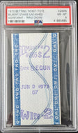 1973 Belmont Stakes Uncashed Secretariat Betting Win Ticket Horse Racing PSA VTG