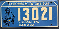 1953 General Mills Wheaties Cereal Premium Metal License Plate Yukon Prospector