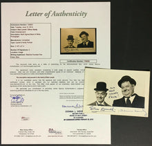 Load image into Gallery viewer, Stan Laurel &amp; Oliver Hardy Signed Autographed Photo Personal Inscription JSA LOA
