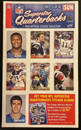 2004 NFL Football Sticker Set Tom Brady Michael Vick Drew Bledsoe Steve McNair