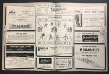 Load image into Gallery viewer, 1947 Chicago Stadium NHL Hockey Program Blackhawks vs New York Rangers Conacher
