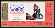 1987 Indy 500 Ticket Stub Racing Al Unser Bobby Rahal 71st Indianapolis Race