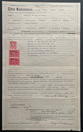 1937 James Naismith Signed 5 Page Document Autographed Basketball Pioneer JSA