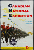 1956 Canadian National Exhibition Program With Foldout Map Historical CNE