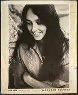 1963 Type 1 Photo Very Rare Image Joan Baez Young Folk Singer Vanguard Records