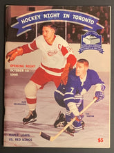 Load image into Gallery viewer, 1998 Maple Leaf Gardens Opening Night Program + NHL Ticket Joe Primeau Featured
