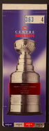 1996 Stanley Cup Playoff Tickets Molson Centre Montreal Canadiens Unused Booklet