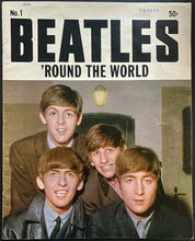 Load image into Gallery viewer, 1964 No 1 The Beatles Around The World Magazine Vintage Fab 4 Lennon McCartney
