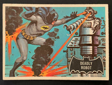 Load image into Gallery viewer, 1966 Topps Batman Black Bat #47 Deadly Robot Non Sports Trading Card
