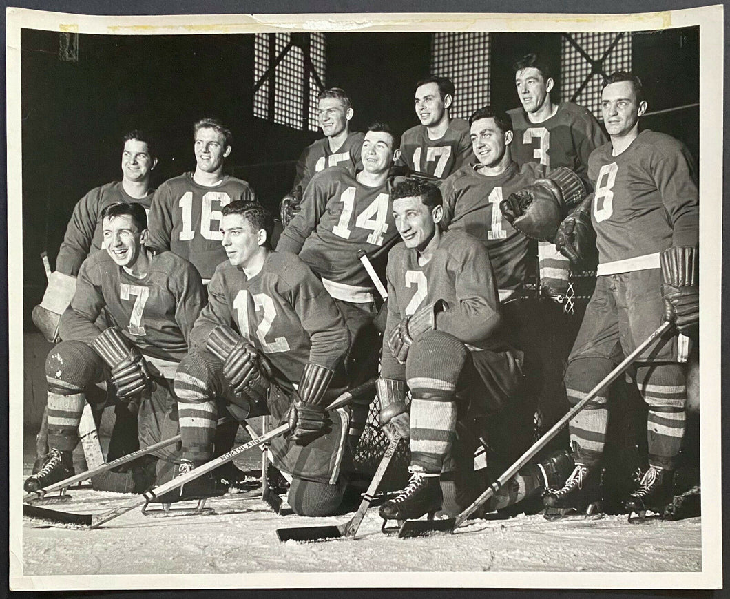 1950-51 Type 1 Photo Indianapolis Capitals Detroit Red Wings Farm Team v Knights